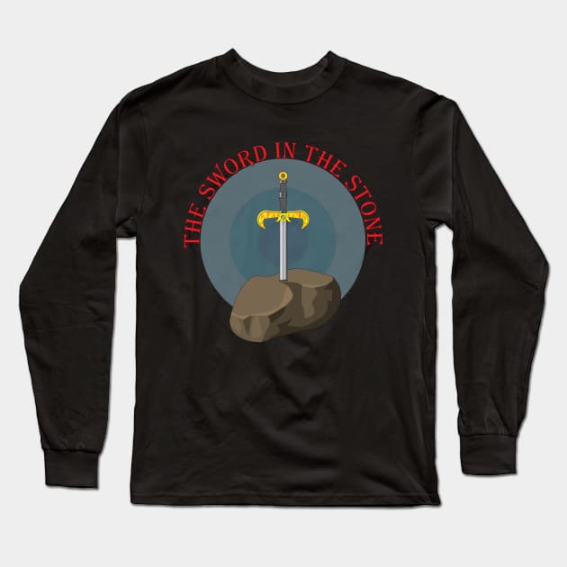 sword in the stone Long Sleeve T-Shirt by GilbertoMS